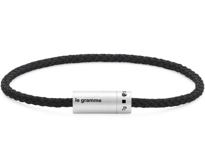 black nato cable bracelet le 7g